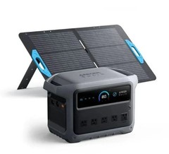 Anker SOLIX C1000 Gen2 Portable Solar Generator + 100W Solar Panel | 1024Wh