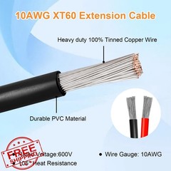 Kimbluth XT60 Solar Extension Cable 10AWG 6FT