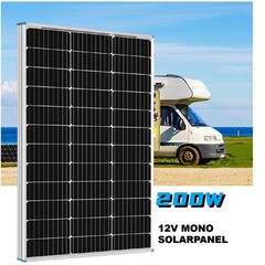 200W Watt 12V Monocrystalline Solar Panel Solar Panel Home RV Power Off Grid PV