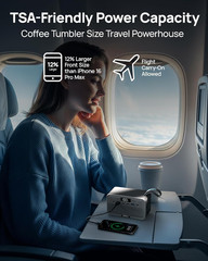R100(2025 New) Portable Power Station 89.6Wh 100W(200W Peak) Power Bank with AC