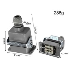 Easy Installation Industrial Rectangular Connector Suitable for Machinery
