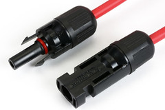 100′ Red & Black 10 AWG Solar Panel Extension Cable with M/F Connectors