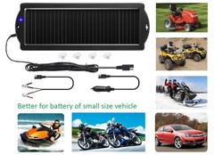 Car Battery Trickle Charger & Maintainer, 12V Solar Panel with Cigarette Plug