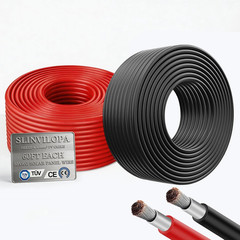 10 AWG Solar Panel Wire, 10Awg(6Mm²) Solar Wire Tinned Copper 10 Gauge PV Cable,