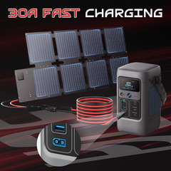 Cable adaptador solar a XT60 30 pies 10AWG para baterías y generadores solares