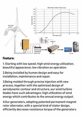 Pikasola Wind Turbine Power Generator 400W 24V – 3 Blade With Charge Controller