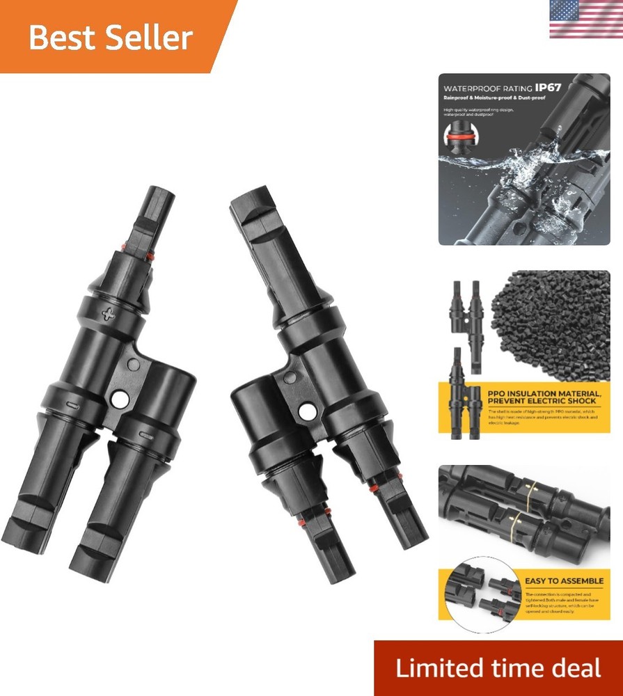 Waterproof Solar Connector Set – Y Connector for Efficient Panel Connection