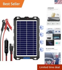 Upgraded 7.5W Solar Panel Charger with Smart Protection – Ideal for All Vehicles