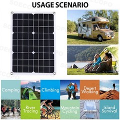 20000W Solar Emergency Power Supply | 500W Panel + 100A Controller + Inverter