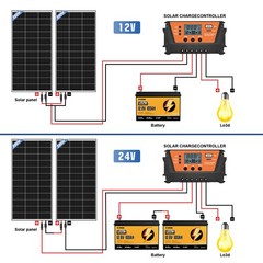 200W 1200W N-type Bifacial Solar Panel 12V Mono 18BB High-Efficiency PV Off-Grid