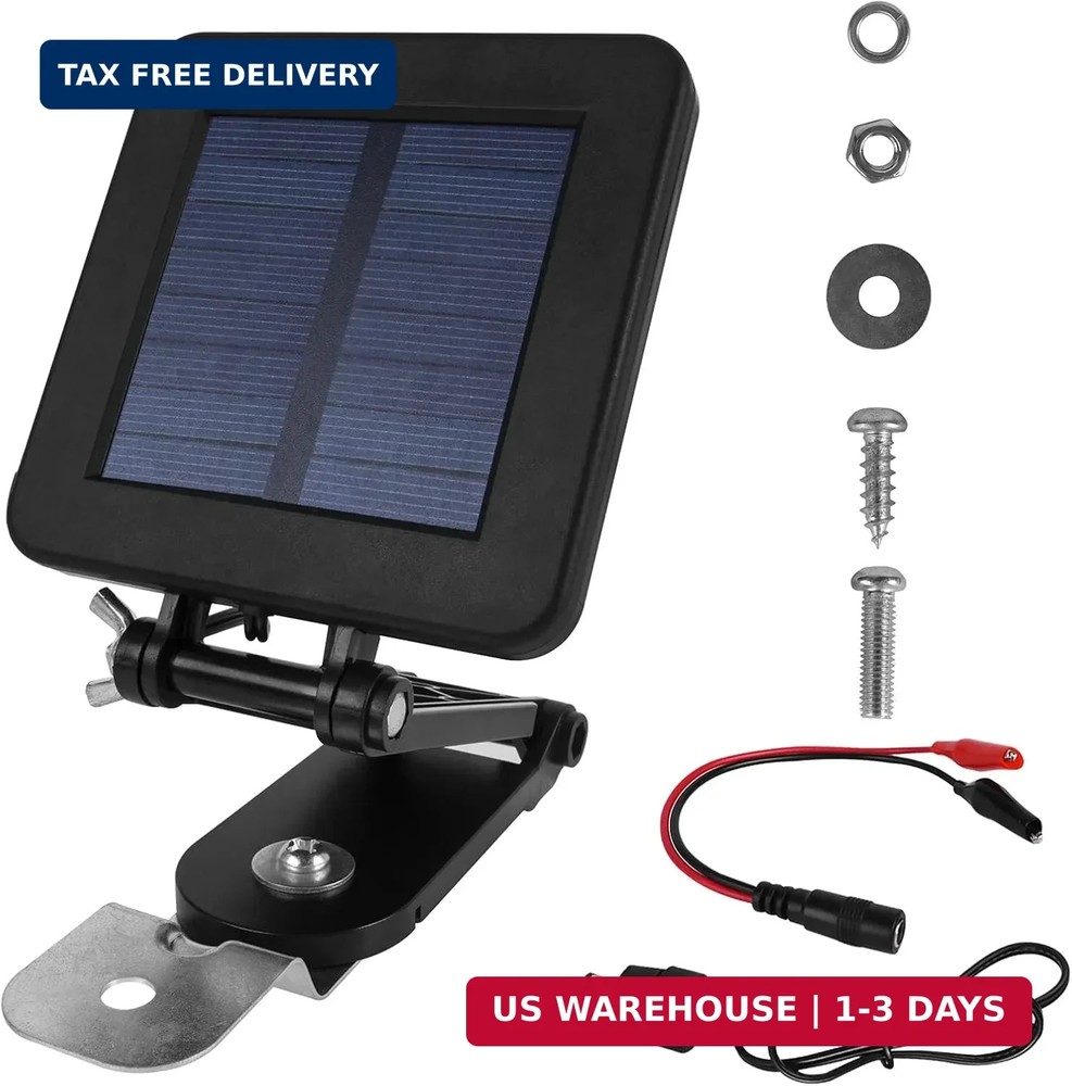 6V Solar Panel for Deer Feeder, Waterproof Battery Charger Maintainer | Efficien