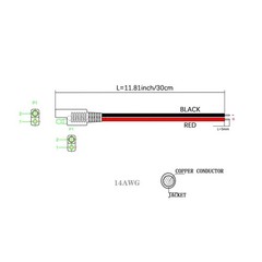 14AWG SAE Connector Extension Cable, (3Pack) SAE Quick Connector Disconnect P…