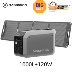 1008Wh 1200W Portable Power Station Solar Generator w/ Foldable Solar Panel 120W