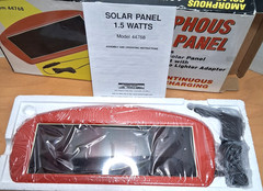 Amorphous Solar Panel – 1.5 Watts – 12V Power Port Adapter – Model 44768 – NOS