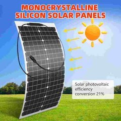 Flexible Solar Panel 150-600W 12V,Lightweight Bendable Mono Solar Pane Off-Grid