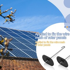 Solar Panel Bird Guard Fastener Clips Guard Clips Kit for Bird Pigeon Fence R…
