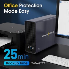 Goldenmate 1000VA 600W LiFePO4 UPS Pure Sine Wave Battery Backup （Communication）