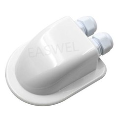 Double Cable Entry Gland Roof Top Solar Panel Gland Box For RV Boat White