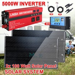 Solar Panel Kit with 5000W Inverter for Home Off Grid Home Car RV Camping System