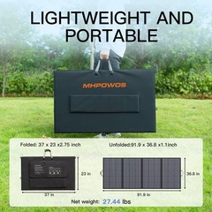 MHPOWOS 800 400 watt Solar Panel Portable DC8020 for Jackery Home Power 3000