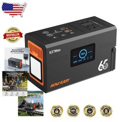 Portable Power Station 135W Solar Generator – 98Wh Lithium Battery, 2 AC Outlets