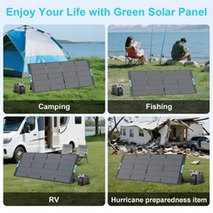400W Portable Solar Panel for EF ECOFLOW Portable Power Station 3600Wh DELTA Pro