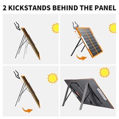 Flashfish 18V/60W Foldable Solar Panel Solar Charger Power Station Outdoor J7L4