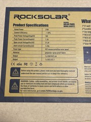Rocksolar Foldable Solar Panel/ 21W Mono2Crystalline High Egfficiency M-RSSP21