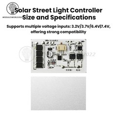 Solar Street Light Controller Circuit Board 3.2V 3.7V 6.4V7.4V Stepless Dimming