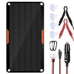 12V 5W Solar Battery Maintainer Car RV Boat Trickle Charger