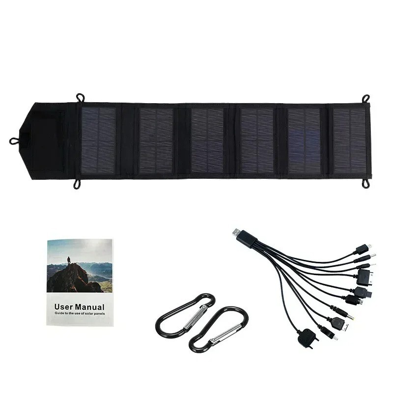 6-fold Foldable 800W Solar Panel Portable mobile Solar Panels Charger USB 5V