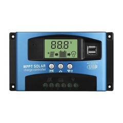MPPT Solar Panel Regulator Charge Controller 12/24V 30A-100A Auto Focus Tracking
