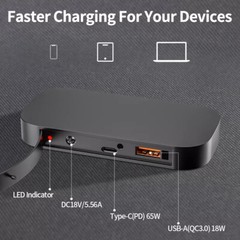 Flashfish P63 Portable Power Station 520Wh 500W With 100W Foldable Solar Panel