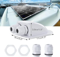 ABS Junction Box Solar PV Caravan Boat Mounted Power Junction Boxes Double Holes