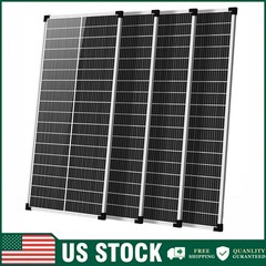 4Pack 100W Solar Panel 18V 400W Mono N-Type Off-Grid RV Home Roof Boat Camping
