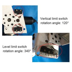 DC Dual-axis Gimbal For Solar Tracking Monitor Large Load High Torque X/ Y-axis-