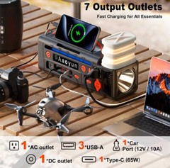 Aoyun AOY-320 Portable Energy Storage Power Supply – Black