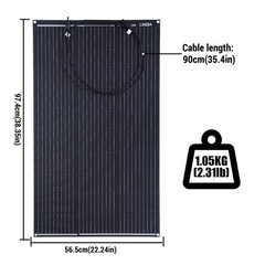 Kit 5000W Power Inverter Flexible Solar Panel Power Station for Outdoor RV/Boat