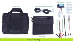 12V 120W Folding Solar Blanket, Black Silicon Panel, Customized configuration.