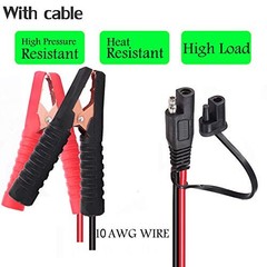 10AWG Battery Alligator Clips,SAE Quick Release 10AWG Alligator Clip to SAE