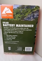 New Ozark Trail 12-Volt/ 5 Watt Solar Battery Maintainer Trickle Charger