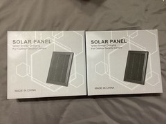 (2) Solar Panel For Outdoor Security Camera For Select Arlo