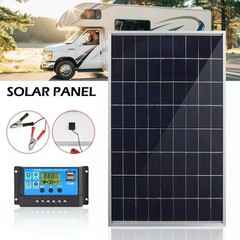 10W Portable Solar Battery Charger & Maintainer 12V With 10A Controller RV Boat