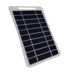 Portable Solar Charger 2W 6W 5V Monocrystalline Panel for Backpack USB Power