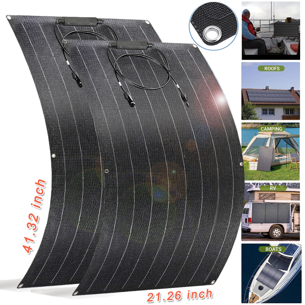 400W Flexible Solar Panel Mono ETFE Solar Module Portable for RV Roof Camp Home