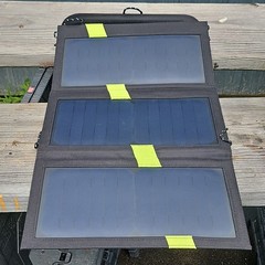 X-DRAGON Foldable Portable Monocrystalline Solar Panel Charger 5V Black/Green