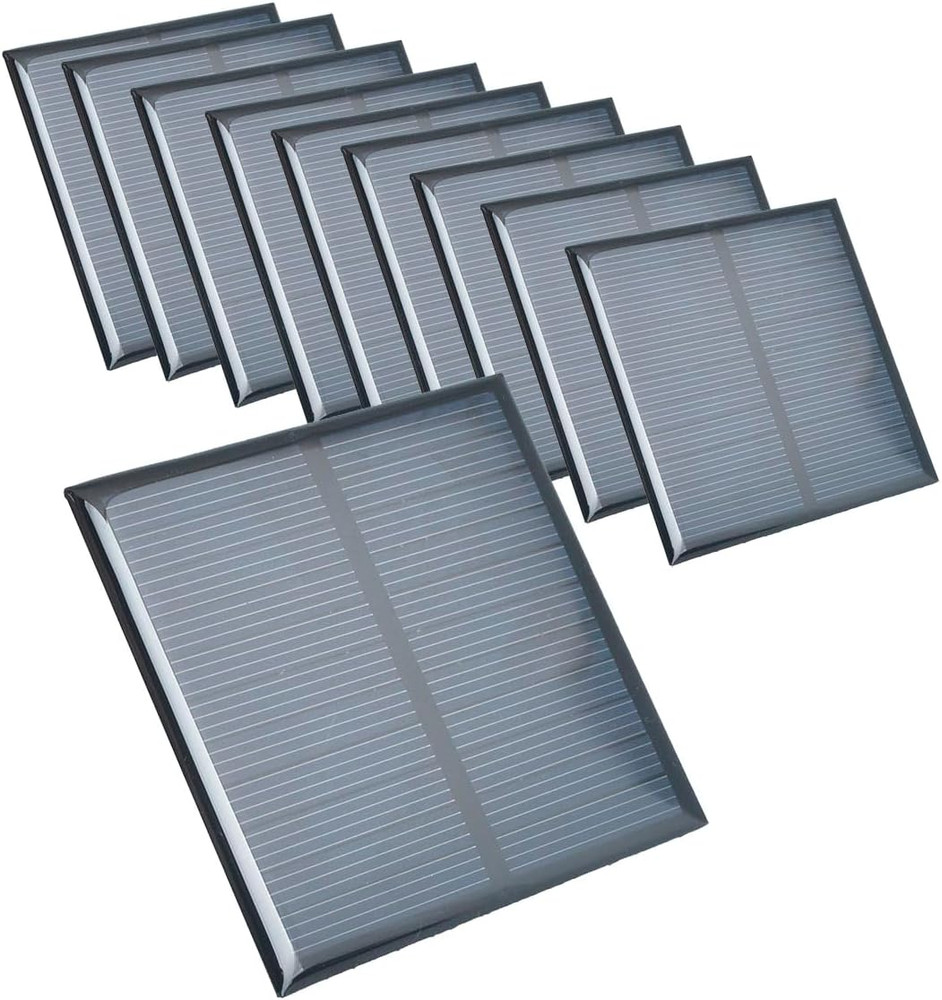 10Pcs Mini Solar Panel 4V 150Ma Small Epoxy Polycrystalline Solar Cell Panel 70M