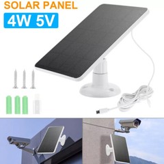 ALLEK 4W 5V Solar Panel for Garden Outdoor Camera Emergency Light Battery Charge