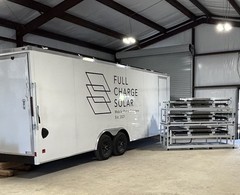 24′ Enclosed SOLAR POWERED Offgrid Self-Sufficient Trailer – 3kW
