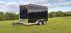 12′ Enclosed SOLAR POWERED Offgrid Self-Sufficient Trailer BASE MODEL